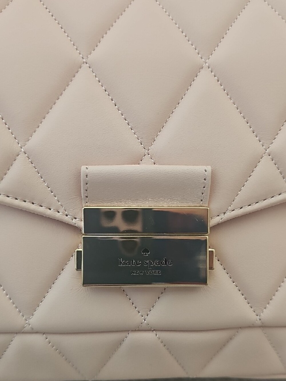 kate spade Quilted Light Pink Chain-Shoulder Crossbody - Picture 3 of 9